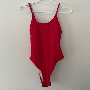 One piece bathing suit (Baywatch style)